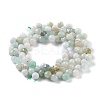 Natural Myanmar Jade/Burmese Jade  Beads Strands G-H243-17-2