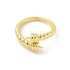 Brass Cup Peg Open Cuff Ring Settings KK-G518-10G-05-2