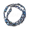 Electroplated Glass Beads EGLA-H002-A-11-2