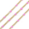 Ion Plating(IP) 304 Stainless Steel Enamel Curb Chains CHS-P013-01G-07-1