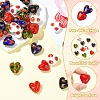 30Pcs 5 Colors Handmade Millefiori Glass Beads LAMP-CJ0002-42-3