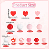 136Pcs Silicone Beads SIL-PA0001-52-2