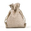 Burlap Packing Pouches Drawstring Bags ABAG-Q050-13x18-01-2