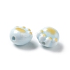 Handmade Printed Porcelain Beads PORC-F006-01C-3