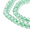 Transparent Glass Beads Strands GLAA-C019-01B-17-3