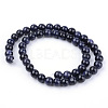 Synthetic Blue Goldstone Beads Strands X-G-Q462-10mm-28-2
