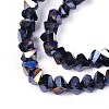 Electroplate Transparent Glass Beads Strands GLAA-N021-4mm-30-4