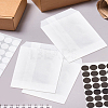 25Pcs Rectangle Kraft Paper No Handle Food Storage Bags CARB-LP0001-01-3