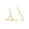 Brass Toggle Clasps KK-U020-05G-2