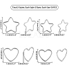 304 Stainless Steel Keychain Clasp Findings STAS-UN0018-47P-4