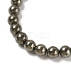 Natural Pyrite Beads Strands G-A250-A01-02-3