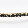 Brass Claw Chain Stretch Bracelets X-BJEW-T010-02G-03-3