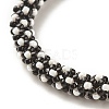 Glass Seed Crochet Beaded Bracelet BJEW-JB08083-03-4