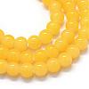 Baking Paint Imitation Jade Glass Round Bead Strands DGLA-Q021-6mm-30-1