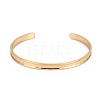 Long-Lasting Plated Brass Cuff Bangles BJEW-E370-04G-2
