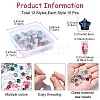12 Colors Transparent Glass Beads GLAA-YW0003-67-2