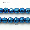 Non-Magnetic Synthetic Hematite Beads Strands G-C018-4mm-1