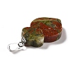 Natural Unakite Pendants G-F714-01B-3