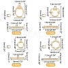 8Set 4 Style Brass Toggle Clasps KK-GA0001-16-2