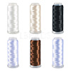6Rolls 6 Colors Velour Yarn AJEW-TA0002-70C-1