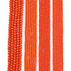 Opaque Solid Color Imitation Jade Glass Beads Strands EGLA-A044-P3mm-D03-2