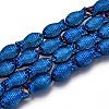Electroplate Glass Beads Strands EGLA-T025-03C-1