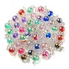 UV Plating Rainbow Iridescent Acrylic Beads PACR-E001-01-3