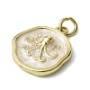 Ocean Theme Brass Enamel Pendants KK-H270-06G-04-2