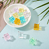 14Pcs 7 Colors Transparent Acrylic Pendants TACR-TA0001-78-5