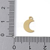 925 Sterling Silver Moon Charms STER-M099-03G-3