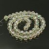 Electroplate Glass Beads Strands EGLA-J015-8mm-04-2