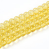 Baking Paint Transparent Glass Beads X1-DGLA-N006-6mm-04-1