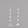 Glass Dangle Earrings EJEW-JE02870-02-1
