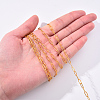 Brass Paperclip Chains CHC-R134-G-7
