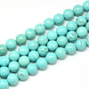 Synthetic Turquoise Beads Strands G-R003-04-1
