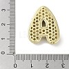 Rack Plating Brass Micro Pave Clear Cubic Zirconia Pendants KK-R163-05A-G-3