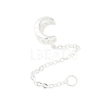 925 Sterling Silver Ends With Chain STER-S010-04A-S-1