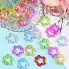 100Pcs Transparent Acrylic Pendants TACR-SP0001-33-5