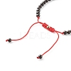 Natural Obsidian Braided Bead Bracelet for Girl Women BJEW-JB06841-7