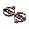 Walnut Wood Laser Cut Pendants WOOD-Q051-07K-2