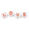 UV Plating Enamel Acrylic Beads PACR-N015-01G-5