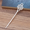 Alloy Hair Stick Findings OHAR-PW0001-323S-1