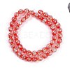 Handmade Gold Foil Lampwork Beads Strands LAMP-Q002-01G-3