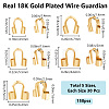 Beebeecraft 150Pcs 5 Style 304 Surgical Stainless Steel Wire Guardian and Protectors STAS-BBC0004-38-2