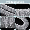 5 Yards Polyester Pleated Flower Lace Trim OCOR-GF0003-89B-6