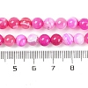 Natural Striped Agate/Banded Agate Beads Strands G-H037-A02-02-5