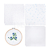 6Pcs 3 Colors 11CT Cross Stitch Fabric Sheets AJEW-PH0006-56-6