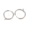 316 Stainless Steel Huggie Hoop Earring Findings EJEW-B158-01G-P-2