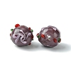 Handmade Bumpy Lampwork Beads FOIL-B001-08F-2