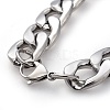 Tarnish Resistant Men's 304 Stainless Steel Curb Chain Bracelets X-BJEW-G618-01P-3